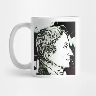 Anders Gustaf Ekeberg Black and White Portrait | Anders Gustaf Ekeberg Artwork 3 Mug